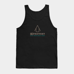 Homebody Introvert Minimalist Quote Tank Top